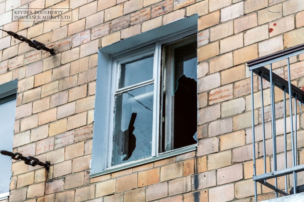 Homeowners insurance coverage for broken window